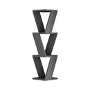 Libreria angolare 22x22x85 cm pensile Zena antracite