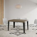  Tavolo Allungabile 120-204x80x77 cm Flame Tortora Telaio Antracite