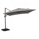 Ombrellone da Giardino Saturno Decentrato 3x4m in Alluminio Antracite Telo Grigio