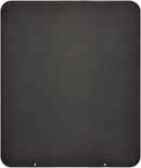 Pedana Salvapavimento per Stufe a Pellet e Legna 70x60 cm in Acciaio Nera