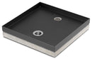 Base Portaciottolo per Fontane 40x40x8 cm in Metallo con Base in Cemento Belfer 42/BSE/10 Antracite