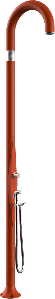 acquista Doccia da Esterno Giardino Miscelatore e Doccetta Mobile Arkema Funny Yin Arancio