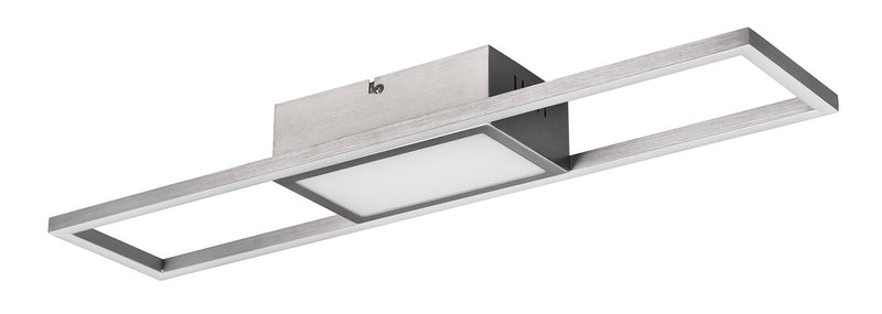 Plafoniera da Interno a LED in Metallo Nichel Satinato 