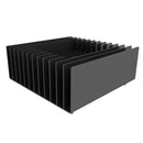 Braciere da Esterno a Legna in Acciaio 40x40x17,5 cm Flig Austin 40 Nero