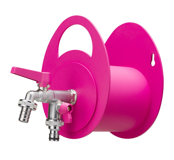 sconto Portatubo da Muro in Metallo con Rubinetto a Doppia Uscita Belfer 42/MU Ciclamino