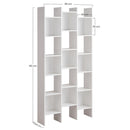 Libreria 15 Ripiani 96x24,8x192 cm in Legno MDF Bianco