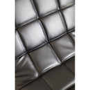 Poltrona Lucrezia in Acciaio Cromato Rivestimento in Similpelle Nero