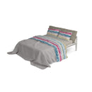 Set Lenzuola con Stampa Sopra Sotto e Federe Love Lines Varie Misure