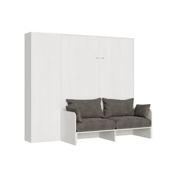 Letto Matrimoniale a Scomparsa Salvaspazio con Sofà Kentaro H210 cm Bianco online