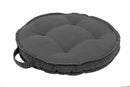 Cuscino Tondo Poly230 Carbon in Tessuto per Esterno