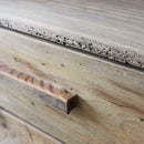 Libreria Collin 60x40x190 h cm in Pino riciclato Marrone