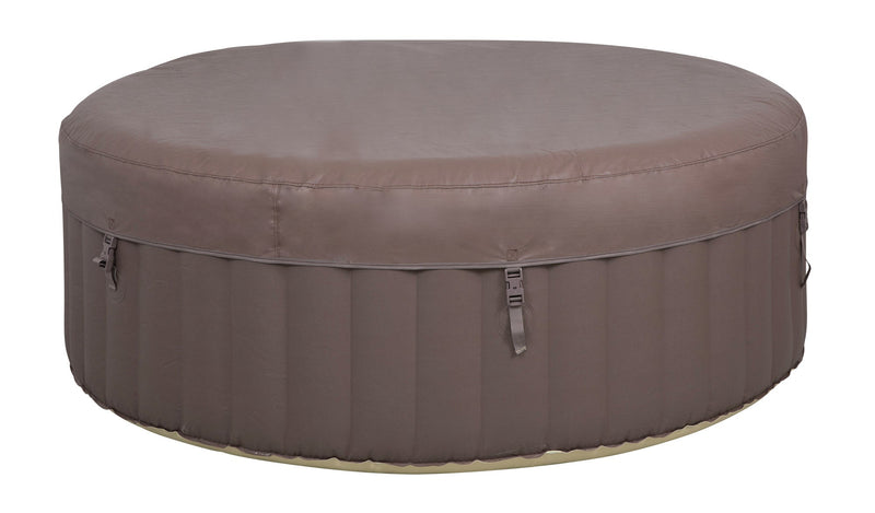 Vasca Idromassaggio da Esterno Gonfiabile Riscaldata 2-4 Posti Ø180x65 cm Ease.Zone Marrone