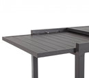 Tavolo Allungabile Hawaii 90/180x90x75 h cm in Alluminio Taupe