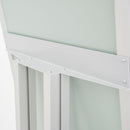 Espositore a Leggio con Piantana 51,4x79 cm in Alluminio Porta Menù Silver