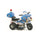 Elektromotorrad für Kinder 6V Police Azzurra