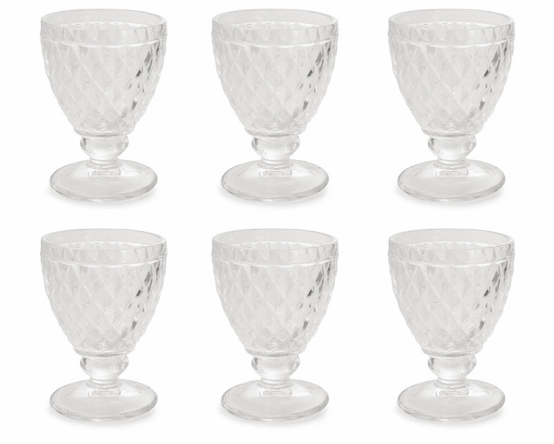 Set 6 Calici Ø9x13 cm in Vetro Villa d'Este Home Tivoli Imperial Trasparenti