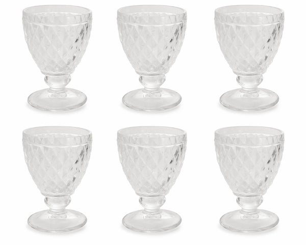 Set mit 6 transparenten Glaskelchen Ø9x13 cm Villa d'Este Home Tivoli Imperial acquista