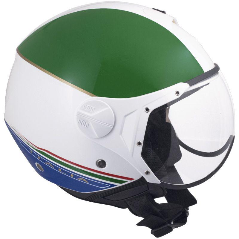 Casco Jet per Scooter Visiera Sagomata CGM Italia 107I Bianco 