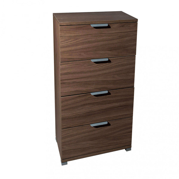 Schrank 4 Schubladen Nussbaumfarbe 45x38x85 h cm in brauner zweischichtiger Spanplatte acquista