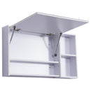 Specchio Armadietto da Bagno Pensile Bianco 90x50x12 cm 