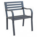 Poltrona Chloe 60x56x85 h cm in Acciaio Antracite