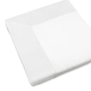 Set Lenzuola Sopra Sotto e Federe Balza in Raso Mitera Diamante Bianco Varie Misure