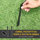 Babbo Natale Gonfiabile Decorazione Natalizia Rosso e verde 50x60x240 cm 