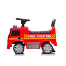 Camion dei Pompieri Cavalcabile 62,5x28,5x45 cm per Bambini Mercedes Rosso