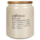 Barattolo Biscotti con scritta "Galletas" 800 ml in Gres VdE Tivoli 1996 Spagnolo