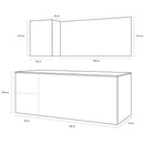 Mobile da Bagno sospeso Samoa 01 Laccato Tortora TFT