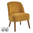 Poltrona Relax in Legno e Tessuto Colore Mostarda Mod. Petty 52x58x71H cm