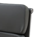 Poltrona Mito Dirigenziale Simil Grigia Cromata