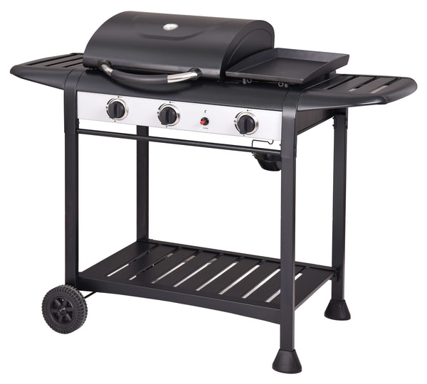 acquista LPG-Gasgrill 3 Brenner Taddei Elite Schwarz