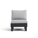 Seduta Modulare Elements con Schienale e Cuscino Keter 65x74x73 cm Effetto Legno Grafite 