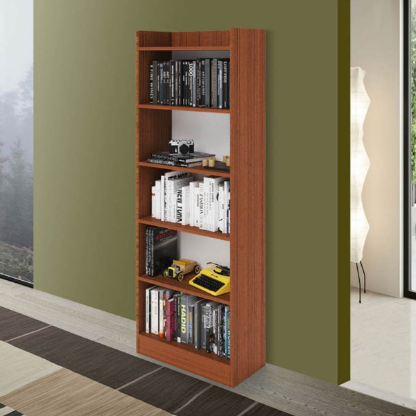Libreria Alessia 64x29x180H cm noce antico sconto