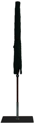 Ombrellone da Giardino 2x2 m Palo Ø38 mm in Alluminio Effetto Legno Tessuto Poliestere Trend Wood Verde