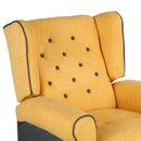 Poltrona Relax Reclinabile in Tessuto Ocra