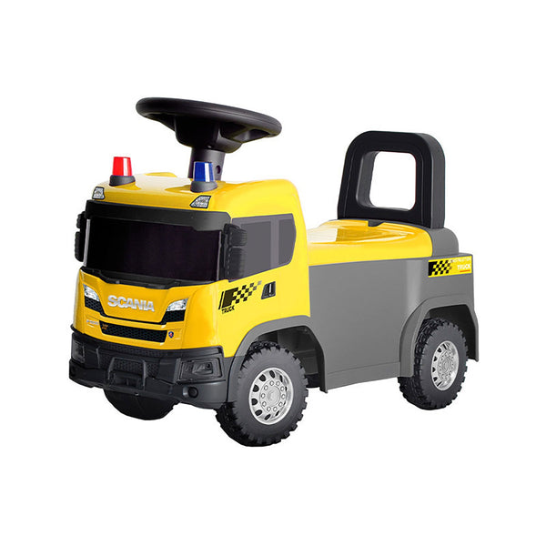 prezzo Camion Costruzioni Cavalcabile 60x28x40 cm per Bambini Scania Giallo