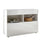 Sideboard Wohnzimmermöbel 1 Tür 2 Fächer 111x42x82 cm TFT Akira Glossy White