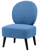 Poltroncina Imbottita in Tessuto Motti Aurora Blu