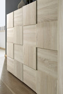 Mobile Buffet 2 Ante 4 Cassetti 240x42x84 cm in Legno TFT Chequers Rovere Samoa
