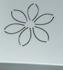 Tavolino Vassoio Pieghevole 64x40x52 cm Zeus in Legno Laccato Bianco