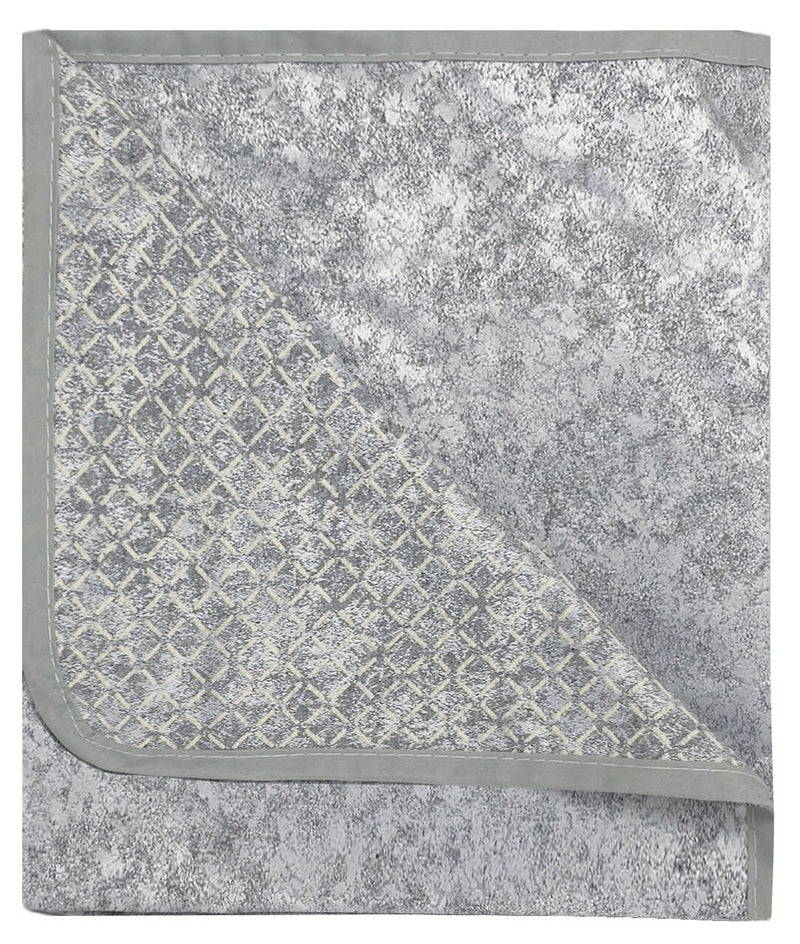 Copridivano con Penisola Destra in Poliestere e Cotone Grigio Chiaro Varie Misure