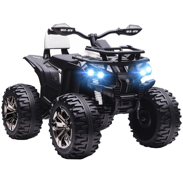 Quad Elettrico per Bambini 3-5 Anni 12V con Fari e Pedale Presa USB per Musica Bianco sconto