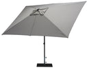 Ombrellone da Giardino 3x2 m Palo Ø38 mm in Alluminio Tessuto Olefin Trend Grigio