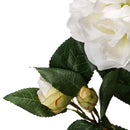 Set 4 Rami Artificiali di Camelia Altezza 60 cm Beige