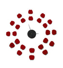 Sticker da Muro Orologio Apples 75x75 cm Plastica