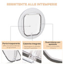 Gattaiola Ø44x4P cm per Vetro Rete e Porta Bianca