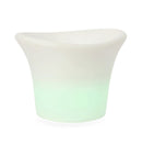 Lampada a Led da Giardino 37x32x28 cm in Plastica Dave Bianca