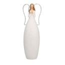 Angelo resina bianco con led cm 10x7xh30